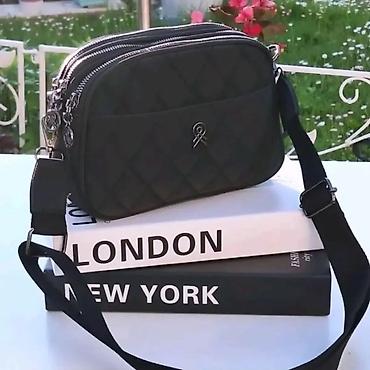 Torbe: Ženska crossbody torba sa dva odvojena rajsferšlus pregrada - Model — 4