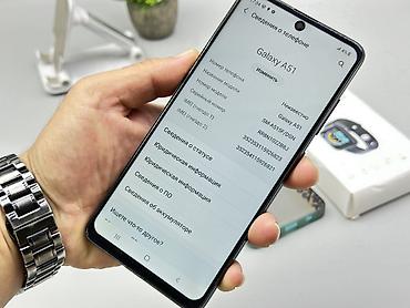 samsung grand 2: Samsung Galaxy A51, Б/у, 128 ГБ, цвет - Синий, 2 SIM — 5