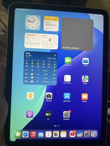 windows 10: İşlənmiş Apple iPad Air 4, 10,9", 256 GB, Ünvandan götürmə