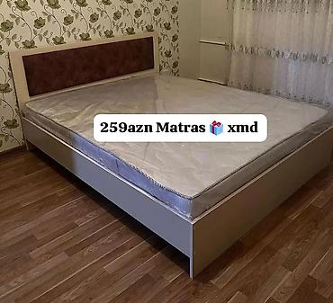 çarpayıların satışı: İkinəfərlik, Bazasız, Ödənişli matras, Siyirməsiz, MDF — 5