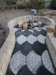 Plitə işləri: Xidmət: Kafel-metlax və fasad işləri Təsvir: - Hamam, sanitar — 22