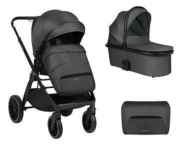 katrin kombinezoni: KIKKA BOO Kolica TIFFANY 2u1 – dark grey (SKU: KKB2) Kikka Boo — 3