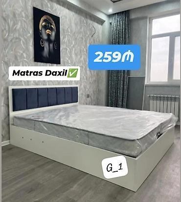 Modern yataq dəsti – matras daxil - Ölçü: təqribi 2 nəfərlik (şəkildə