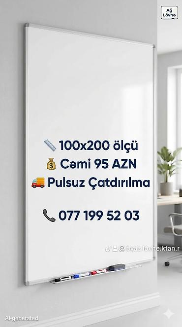 Lövhələr: Yeni, Marker üçün, Lövhə, 70 x 50 sm, Pulsuz çatdırılma — 15