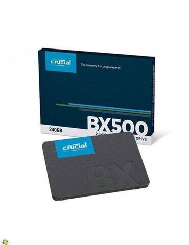 переносной жесткий диск 500 гб: Маалымат алып жүрүүчү, Жаңы, Crucial, SSD, 256 ГБ, 2.5"