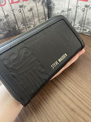 Steve Madden qadın pulqabı – qara rəng - Material: teksturaqlı