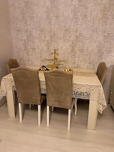 Digər mebel: 4 stullar açılan masa 200 azn.Unvan masazir (Gülü) — 1