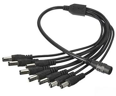Kablovi i adapteri za kamere: DC razvodni kabl 1 na 8 (Y splitter) - Ulaz: 1x DC ženski konektor — 3