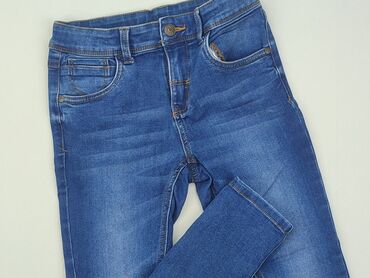 jeansy skinny z wysokim stanem: Jeans, Palomino, 9 years, 128/134, condition - Good