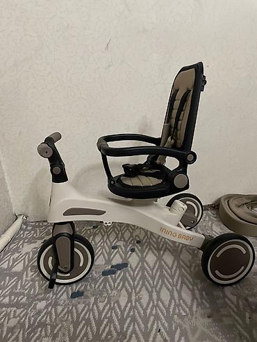 дедские одежды: Новый детский трёхколёсный велосипед-каталка INING BABY с родительской — 2