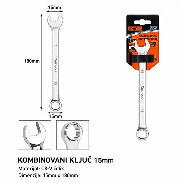 KMT Kombinovani ključ 15 mm (SKU: 9363760) - Tip: kombinovani ključ –