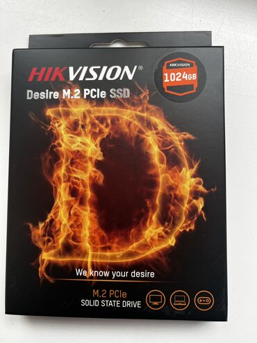 продаю жёсткий диск: Hikvision Desire 1024GB PCIe NVMe Gen3x4 M.2 2280 RW Speed up to