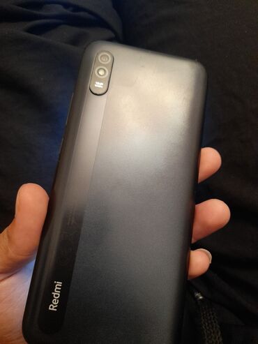 barter telefonlar: Xiaomi Redmi 9A, 32 ГБ, цвет - Голубой, 
 Гарантия, Битый, Сенсорный