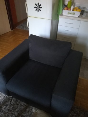 pačvork fotelje: Kao nova fotelja, sivi kvalitetan stof