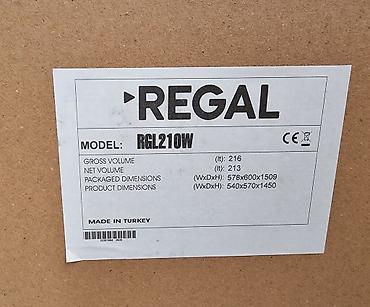 Soyuducular: Soyuducu REGAL Model: RGL210 W Türkiyə istehsali Soyutma növü — 19