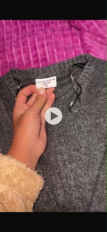 online geyim: Sviter, U.S. Polo Assn, M, rəng - Boz — 1