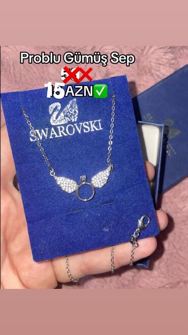 1 qram gümüşün qiyməti 2022: Sep, Swarovski, Gümüş, 958 Əyar, 3 g, Pulsuz çatdırılma