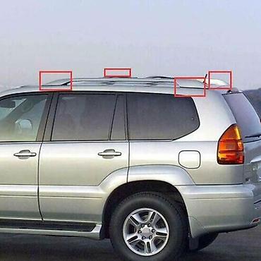 отдам дешевле: Накладки-заглушки на рейлинги крыши для Toyota Land Cruiser Prado 120 — 3