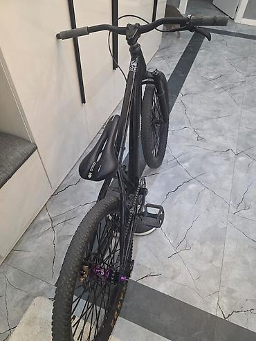 BMX velosipedlər: Dirt/Street tipli tək sürət velosipedi - Rəng: tam qara - Çərçivə — 4