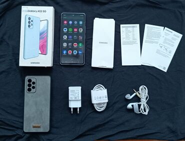 samsung galaxy tab s8: Samsung Galaxy A53, 256 GB, rəng - Mavi, Sensor, Barmaq izi, İki sim kartlı