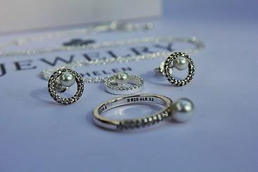 beauty: Жемчужный набор от Pandora🥰 Серебро 925 проба😍 Набор 4000 сом☺️ — 4