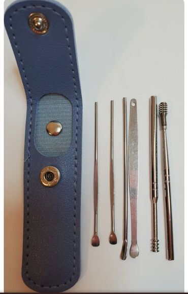 набор серебра: Набор инструментов для очистки ушной серы Инструмент для чистки ушей 6