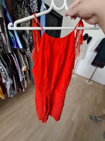 haljine od rebrastog pamuka: Mango XS (EU 34), color - Red, With the straps