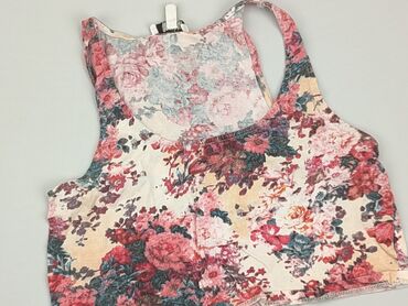 sukienki czerwone w kwiaty: Top Bershka, XS (EU 34), condition - Good