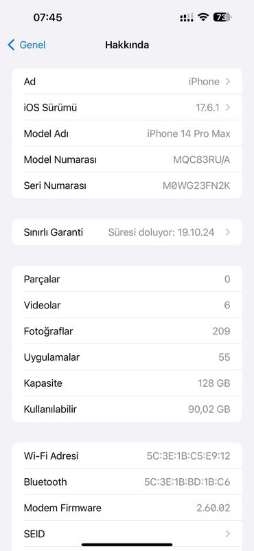 iphone xr satilir: IPhone 14 Pro Max, 128 GB, Qızılı, Zəmanət, Barmaq izi, Face ID