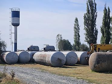 Наземные горизонтальные стальные резервуары объемом крупной ёмкости
