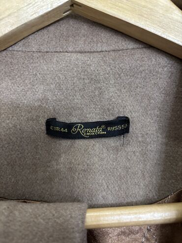 Пальто: Пальто, Классика, Кашемир, Длинная модель, С поясом, Двубортная модель, С утеплителем, XL — 6