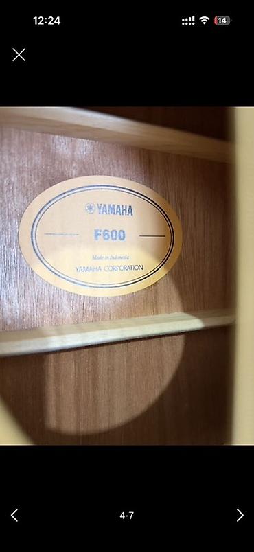 Музыкальные инструменты: Акустическая гитара Yamaha F600 (дредноут) - Серия F, модель F600 — — 3