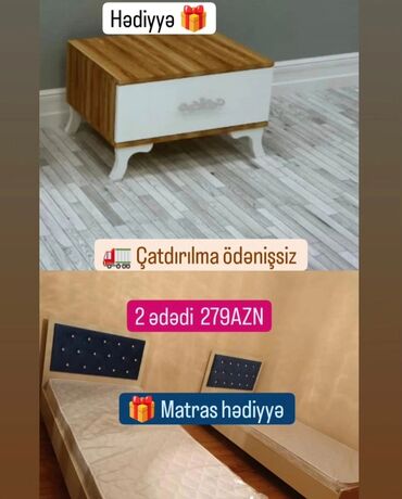 TV altlığı: Yeni, Təknəfərlik çarpayı, Bazasız, Matras ilə, Siyirməsiz, Azərbaycan