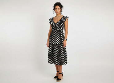 moda lat 80 sukienki: River, Women`s dress, size S