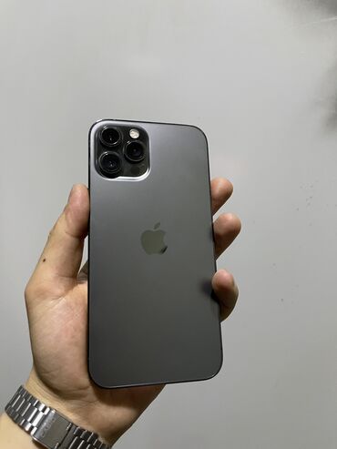 Apple iPhone: IPhone 12 Pro Max, Б/у, Черный, Чехол, 85 %