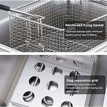 Ostali kuhinjski aparati: Friteza za radnu površinu sa velikim rezervoarom od 6L i snage 2500w — 5