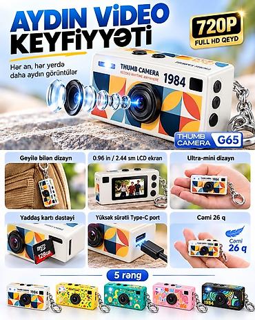 mini qacis aparati: Mini “Thumb Camera” – gündəlik çəkiliş üçün ultra-mini kamera - 720P — 2