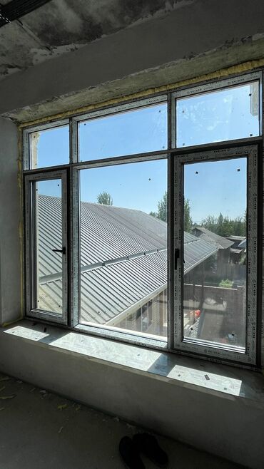 Пластиковые окна на заказ: Пластиктен эшик терезе витраждар Алюминийден эшик фосат понарама Биз — 10