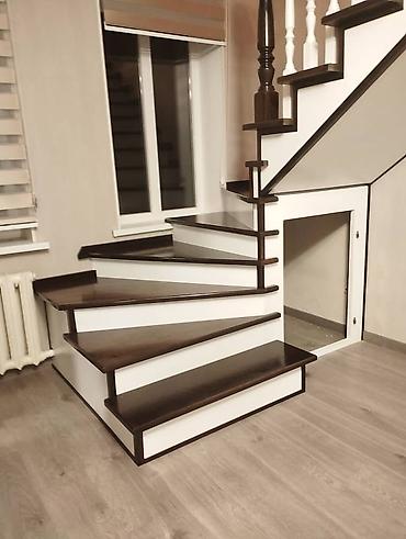 Деревянные лестницы: Деревянная лестница Для дома, Форма лестницы: Прямая, Стиль: Классический — 5