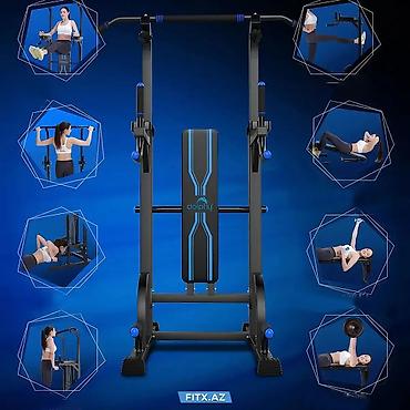 Çoxfunksiyalı ev fitnes stansiyası – Dolphy - Şaquli turnik və — 2