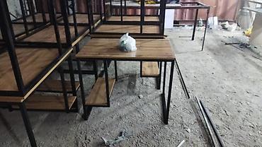 table study: Письменный/компьютерный стол в индустриальном стиле - Конструкция — 3