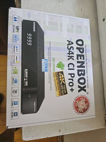 TV tünerlər və resiverlər: Openbox AS4K CI Pro+ Новый TƏzədi Ресивер может принимать сигналы