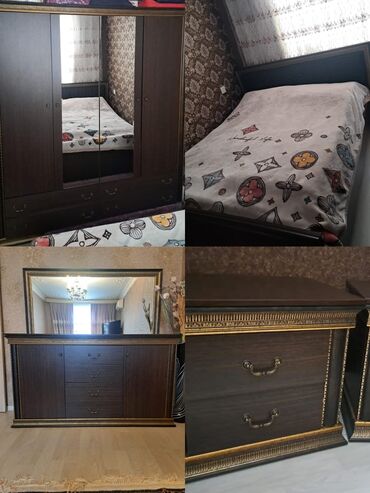 Divanlar: Endirim edildi Yataq dəsti 300 azn Deste taxt,dolab,2 eded tunba,kamod