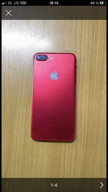 айфон 6 плюс с: IPhone 7 Plus, Б/у, 128 ГБ, Красный, Защитное стекло
