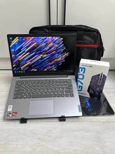 хонда алмера: Ноутбук, Lenovo, 12 ГБ ОЭТ, AMD Ryzen 5, 14 ", Колдонулган, Татаал эмес тапшырмалар үчүн, эс тутум NVMe SSD