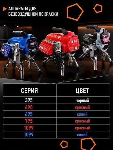 Безвоздушный аппарат для покраски, Новый, В наличии at lalafo.kg Безвоздушный аппарат для покраски, Новый, В наличии