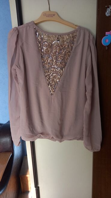 bluza animal print: 9Fashion Woman, M (EU 38), Cotton, Single-colored, color - Lilac