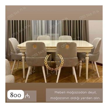 Dolablar: Qonaq otağı üçün, Yeni, 6 stul