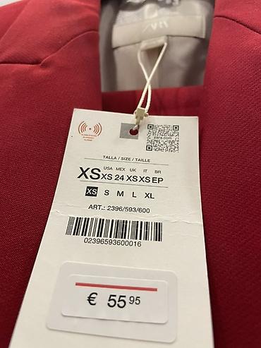 Костюмы: ZARA qadın kostyum dəsti – qırmızı rəng - Brend: ZARA - Model: Blazer — 7