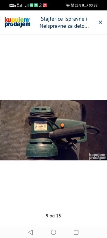 Električne polirke: Slajferice Ispravne i Neispravne za delove 1. Black&Decker KA88 na lalafo.rs — 9 Električne polirke: Slajferice Ispravne i Neispravne za delove 1. Black&Decker KA88 — 9